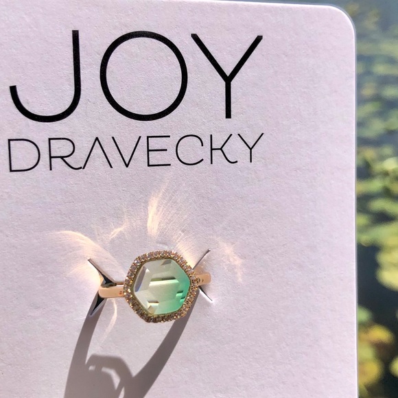 NEW Joy Dravecky Green Ombré Adjustable Ring - Picture 6 of 7